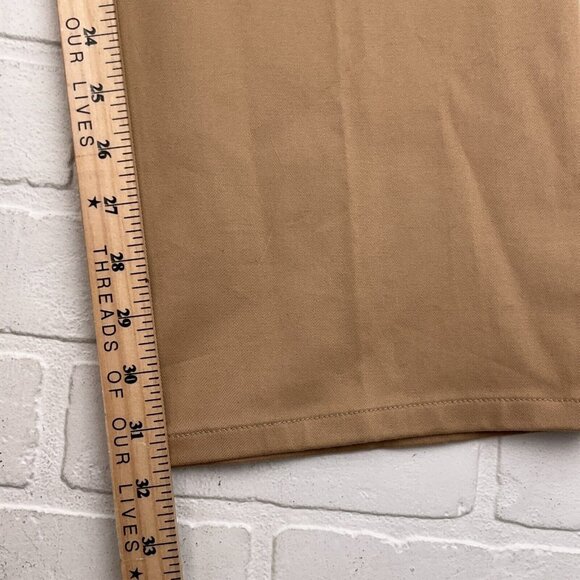 Lauren Ralph Lauren Pants Womens 14 Tan Stretch Trim Preppy Equestrian NWT - Picture 10 of 12